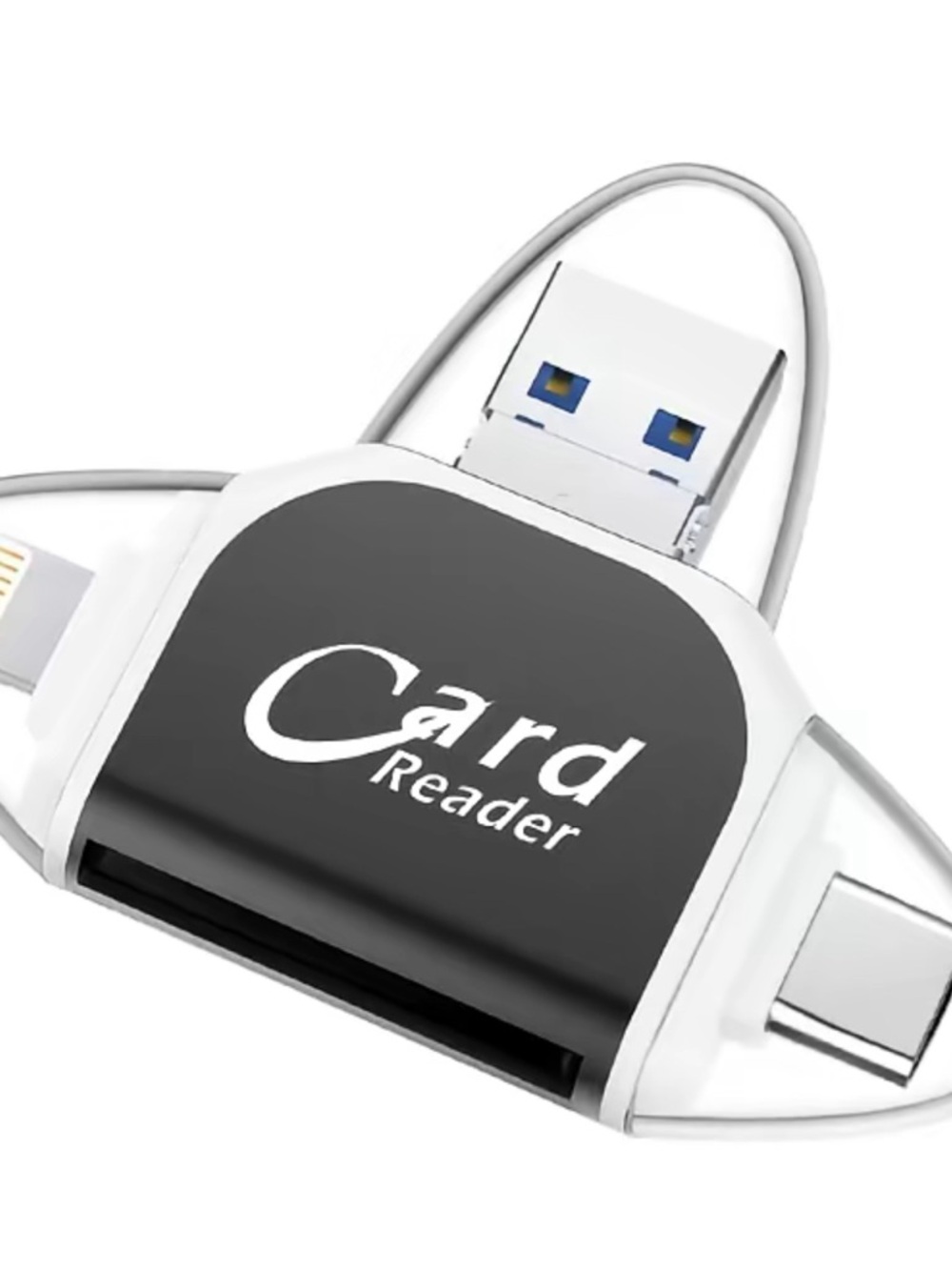 4-in-1 SD TF Card Reader Adapter Open Box New